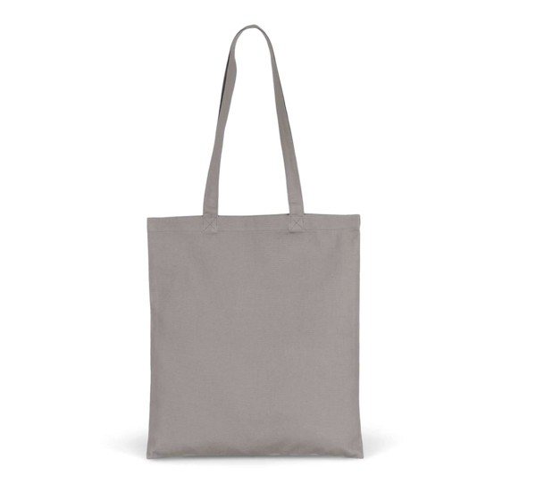 Cotton Canvas Shopper Bag - Metal Grey