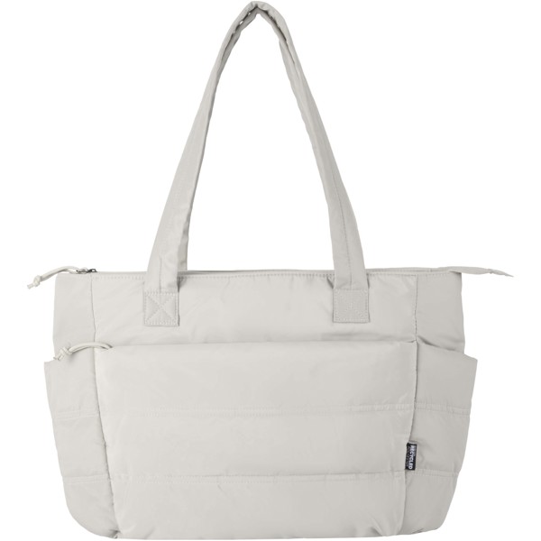 Puffer 15,6" GRS gerecycleerde laptopdraagtas 18L - Zandsteen