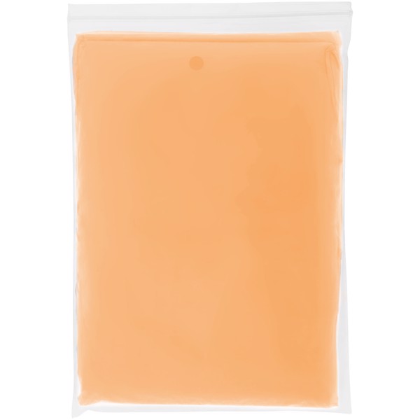 Ziva Einweg Regenponcho mit Hülle - Orange