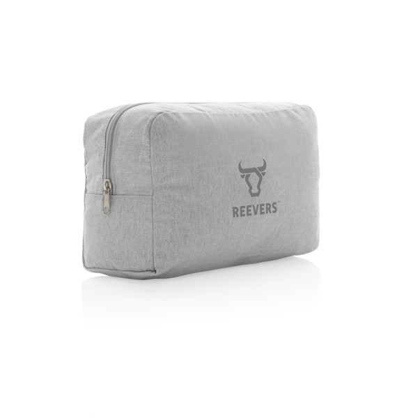 Impact Aware toiletry bag, recycled canvas 285 gsm - Grey