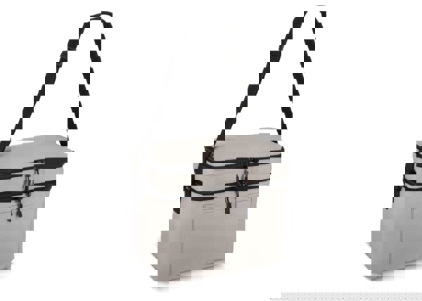 R-PET 600D Dual compartment cooler bag 30 x 20 x 25 cm 12 L - Grey