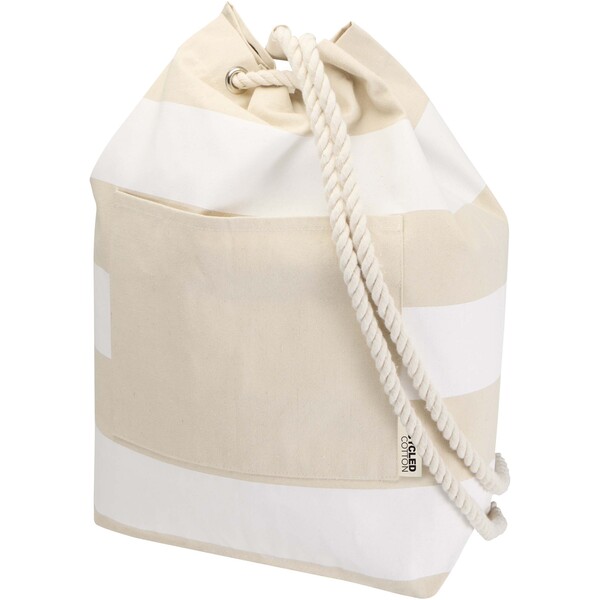Florida 270 g/m² GRS recycled sailor duffel bag 15L - White