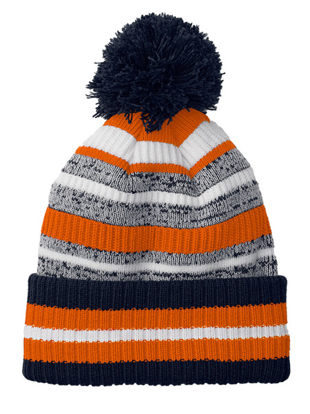 Multi-Sport Fan Beanie - French Navy / Orange / White