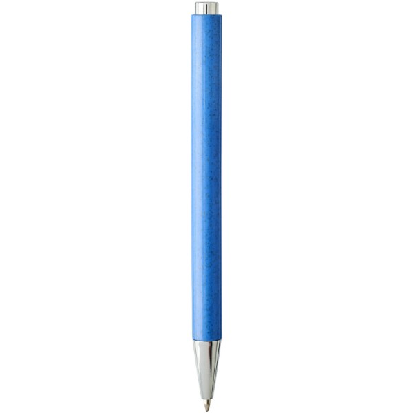 Tual wheat straw click action ballpoint pen - Blue
