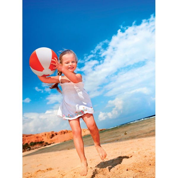 Napihljiva žoga za plažo Playtime, Ø235 mm - Rumena
