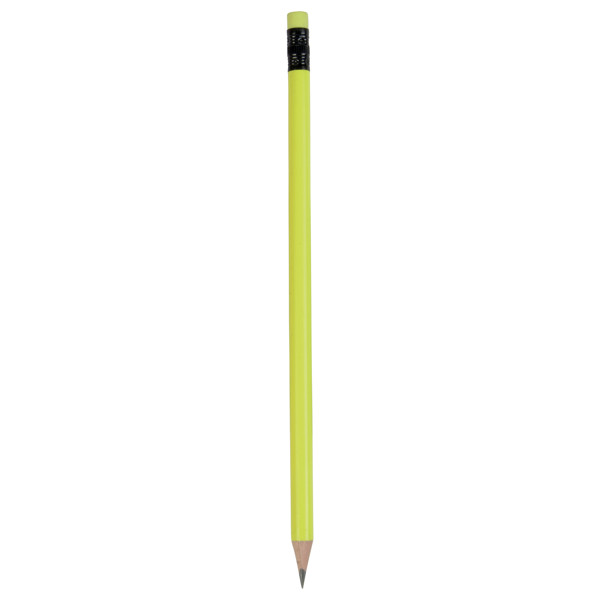 Wooden Pencil With Graphite Lead, Cylindrical Cross-Section - Yellow