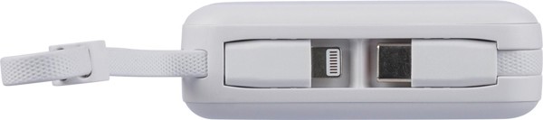 Recycled ABS powerbank Jona - White