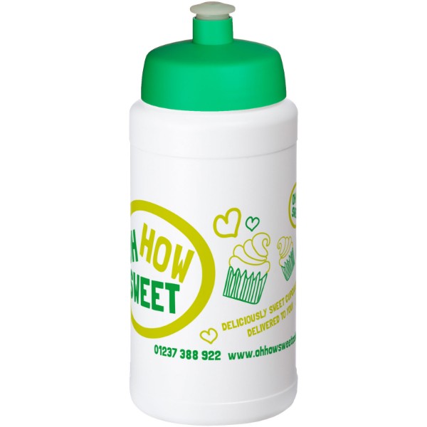 Bouteille Baseline® Plus 500ml avec couvercle sport - Blanc / Vert