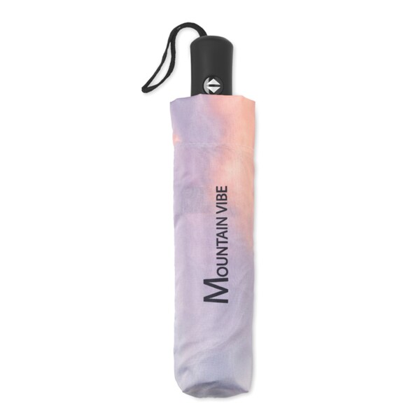 Allover-Druck Taschenschirm. Automatische Öffnung/Schließung - Full Color