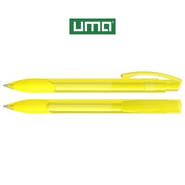 OMEGA grip transparent guľôčkové pero - Žltá