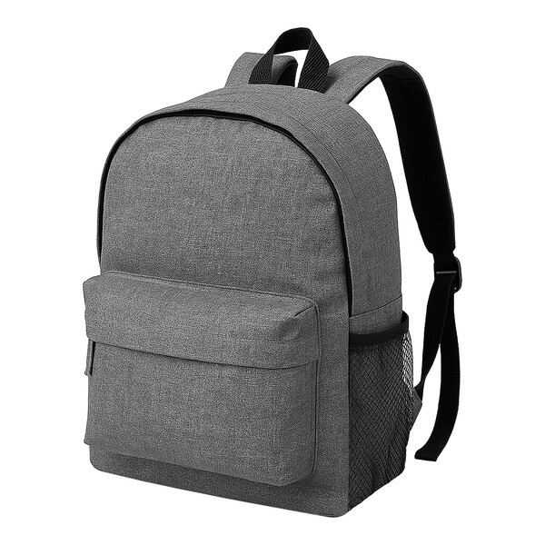 300D Melange Polyester Backpack - Grey