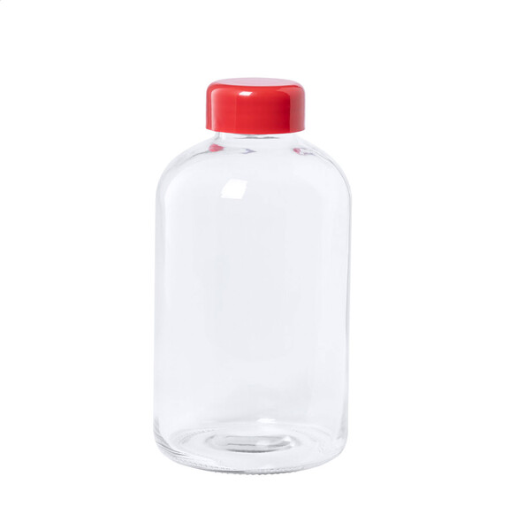 Glass Sport Bottle Tesso - Red