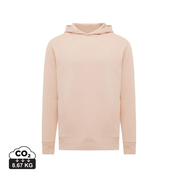 Iqoniq Yengo recycled cotton hoodie with sidepockets - Peach Nectar / L