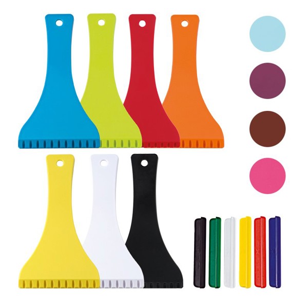 CAR ICE SCRAPER WITH HANDLE - Blanc / Unique