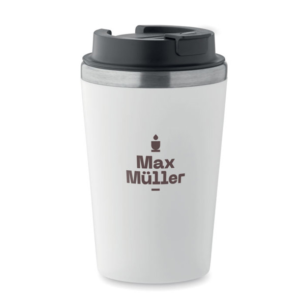 Ceramic lining tumbler 350 ml Blerm - White