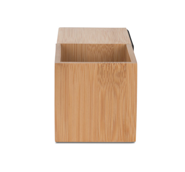 Desk clock with organizer BAMBOO