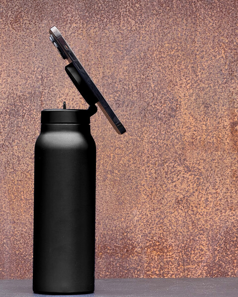 RINGO Pro MagSafe® Waterbottle w Magnetic Booster Ring 710ML - Black