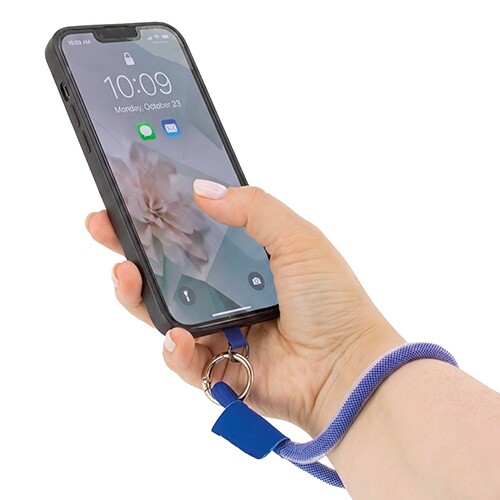 SUJETA MÓVIL CON LANYARD "SPIRIT" - Blanco