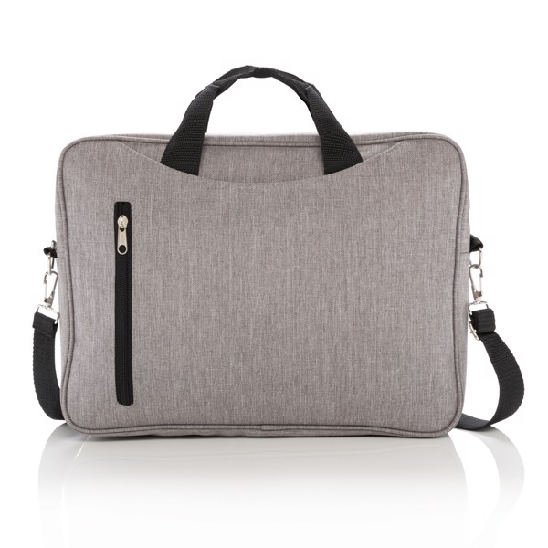 Xd Collection laptop bag 15 inch, 600D polyester - Grey