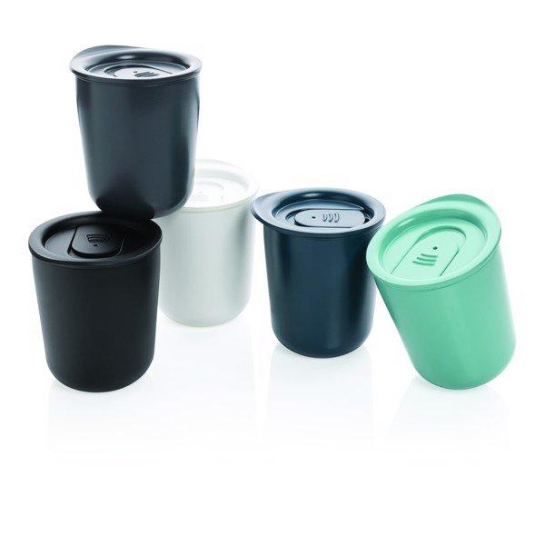 XD Collection coffee tumbler, 250ml, antimicrobial - Grey