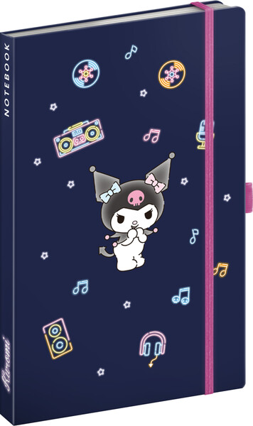 Notique Notes Kuromi, Linkovaný, 13 x 21 cm