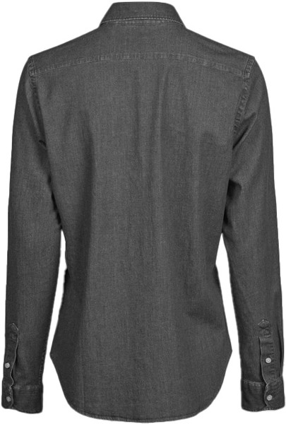 Women's Denim Shirt - Black Denim / S