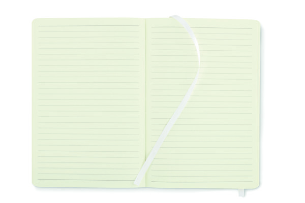 Carnet A5 couverture en PU Breta - Blanc