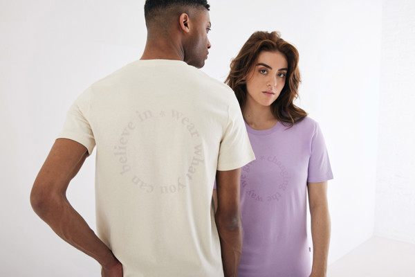 T-shirt en coton recyclé non teinté Iqoniq Manuel - Natural Raw / XXS