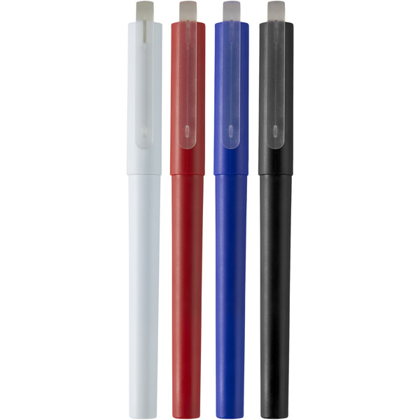 Mauna recycled PET gel rollerball pen (black ink) - Black