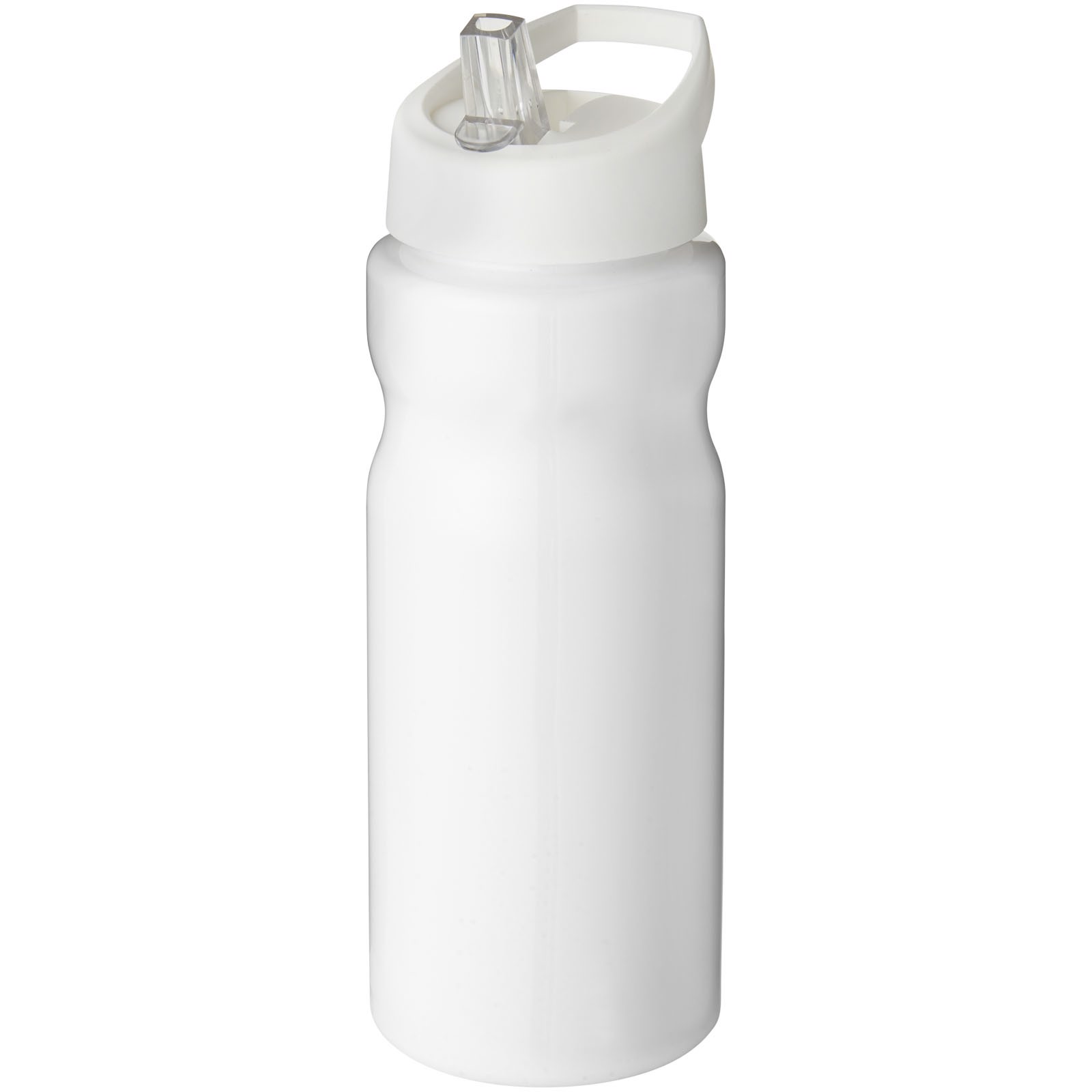 Bidon H2O Base® o pojemności 650 ml z wieczkiem z słomką - Biały