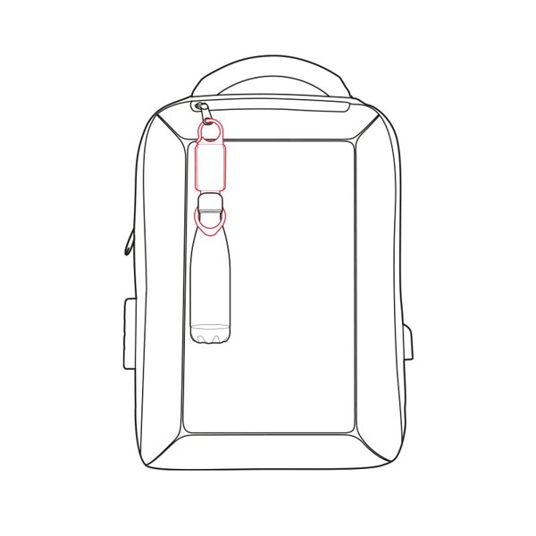 SAFETY LAMP CLIP-ON AND BOTTLE HOLDER - Jaune / 