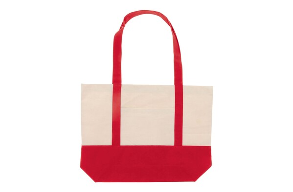 Sac de plage toile de coton OEKO-TEX® 280g/m² 42x10x30cm - Rouge