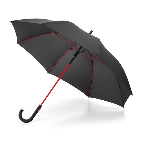 ALBERTA. Polyester umbrella with automatic opening - Red