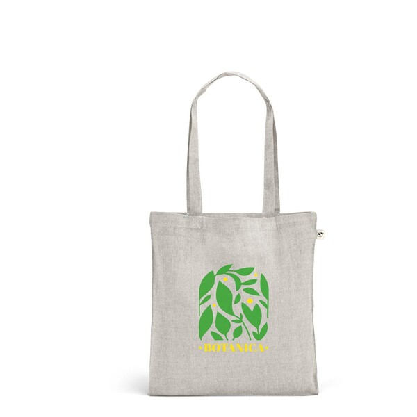 RYNEK. Torba s recikliranim pamukom (70%), poliester (30% rPET) (140 g/m²) - Crna