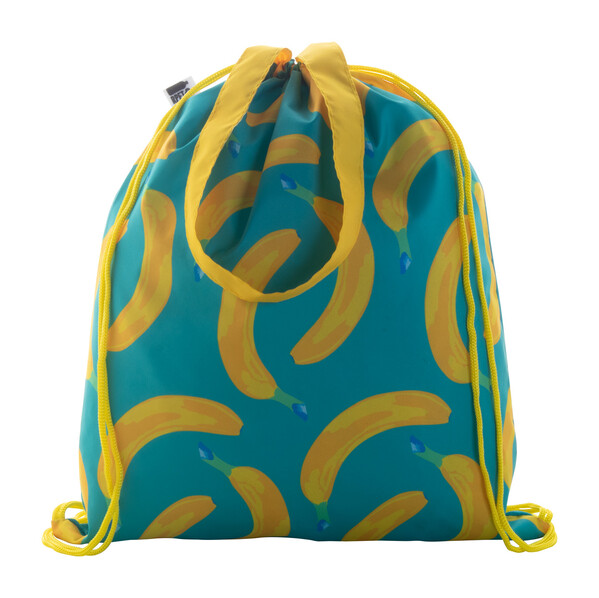 Sac piscine personnalisé CreaDraw Shop RPET - Jaune / Blanc
