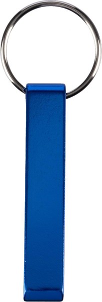 Porte-clés en aluminium recyclé Anneliese - bleu cobalt