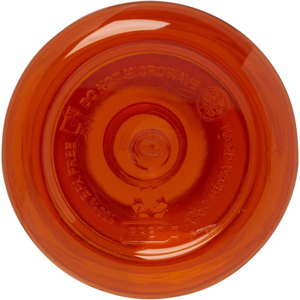 Garrafa desportiva em RPET de 600 ml "Illuminate" - Laranja