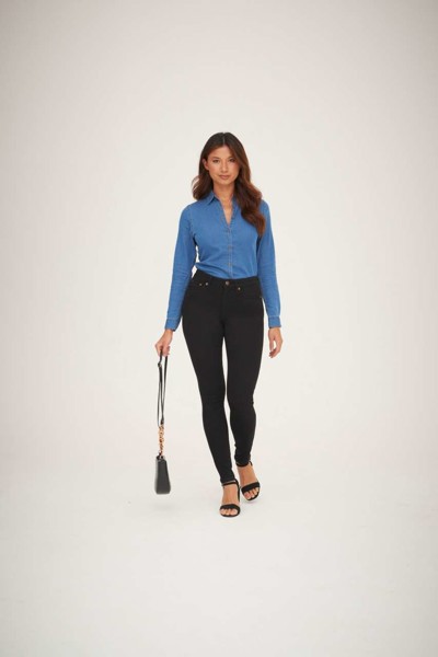 Lara Skinny Jeans - Black / 16-L