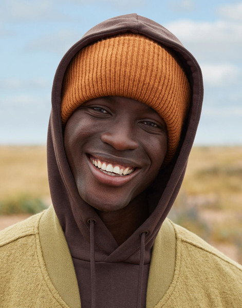 Berretto Classico Con Risvolto Profondo - White / ONE SIZE