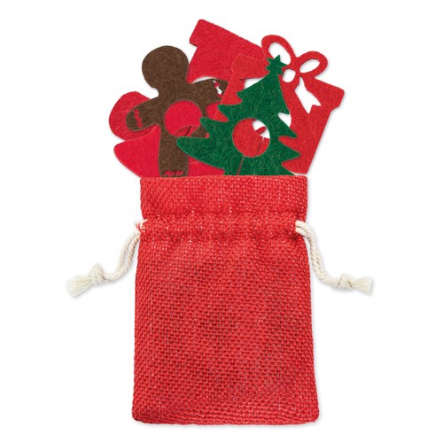 SET 6 FELT GLASS MARKERS "NYBY"