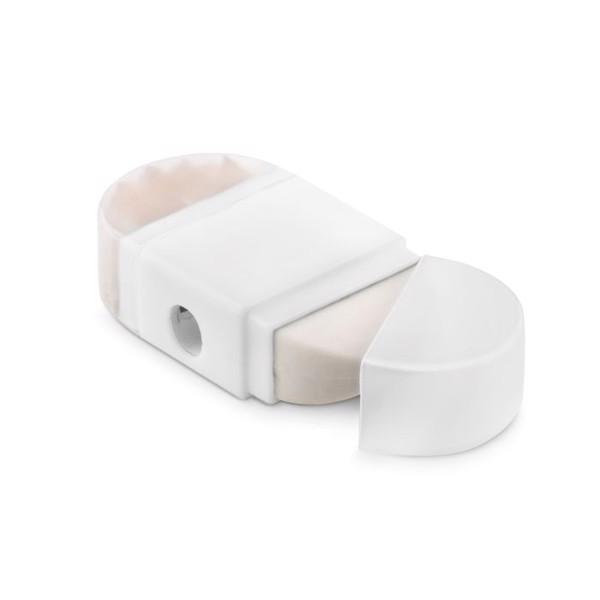 Sharpener and eraser Goma2 - White