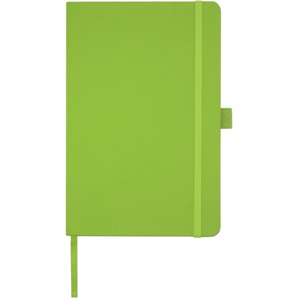 Caderno A5 de papel reciclado com capa RPET "Honua" - Verde lima