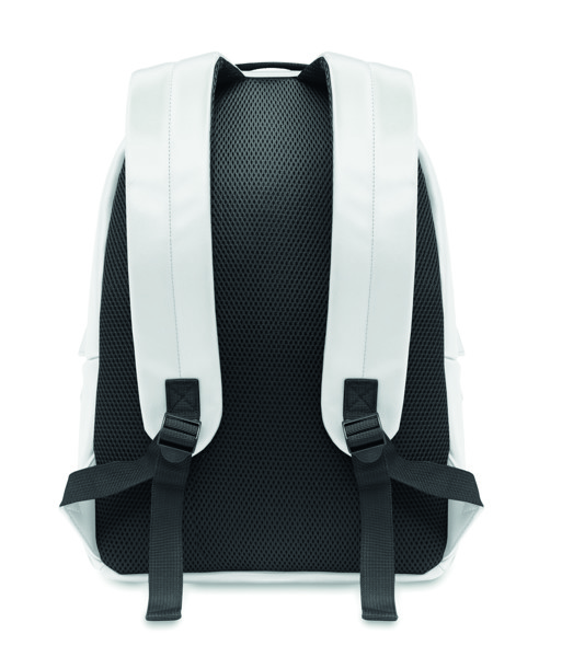 Zaino in PU morbido, laptop 15" Bai Backpack - Bianco