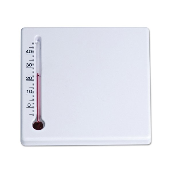 THERMOMETRE CARRE - Blanc