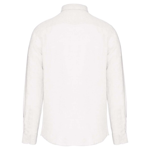 Men's Linen Shirt - White / S
