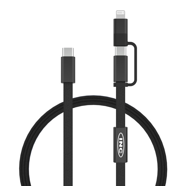 Arc RCS 60W 120 cm 2 v 1 rýchlonabíjací kábel - Čierna