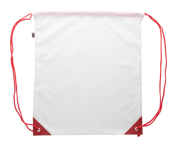 Sac piscine personnalisé CreaDraw Plus RPET - Rouge / Blanc