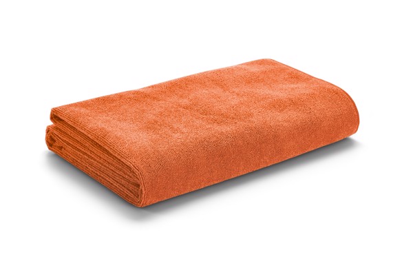 CALIFORNIA. Microfibre beach towel (250 g/m²) - Orange