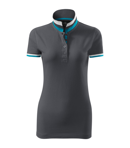 Polokošile Dámská Malfini Premium® Collar Up - Light Anthracite / M