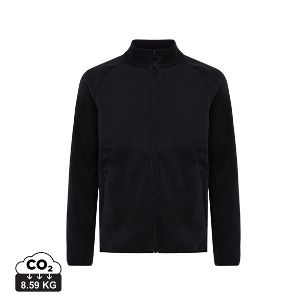 Iqoniq Talung fleece jacket, 240 g/m² recycled - Black / XL